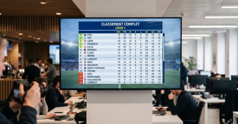 Ligue 1 classement complet : les équipes qui dominent le football français cette saison
