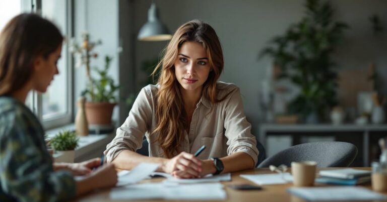 Souscrire une assurance responsabilité civile : conseiller et client signent un contrat d'assurance